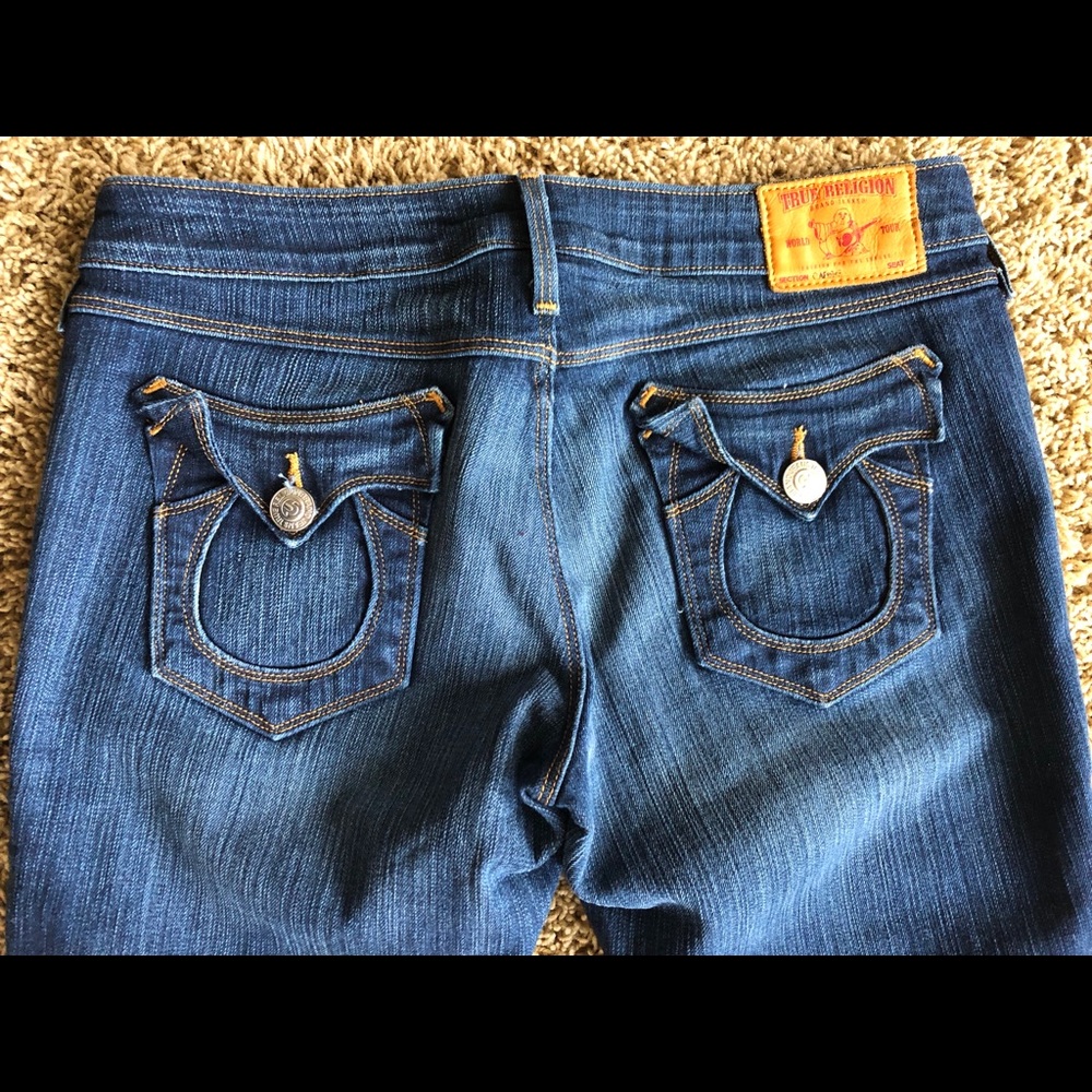 True Religion straight leg 28 flap pocket